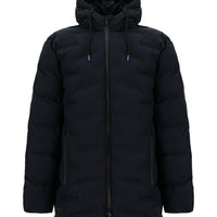 Dark Navy Plus Size Hooded Sports Jacket