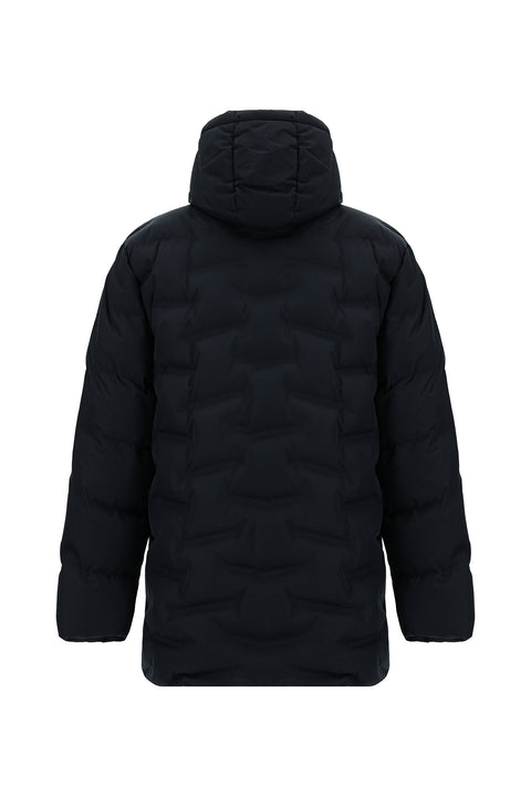 Dark Navy Plus Size Hooded Sports Jacket
