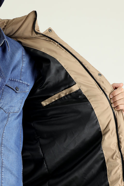 Medium Mink Hooded Puffy Sports Jacket