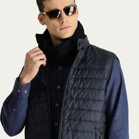 Dark Navy Quilted Padded Sports Vest