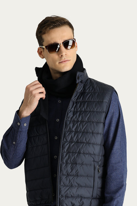 Dark Navy Quilted Padded Sports Vest