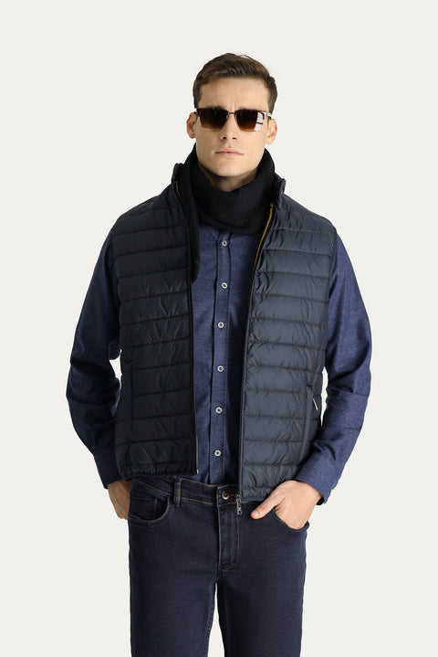 Dark Navy Quilted Padded Sports Vest