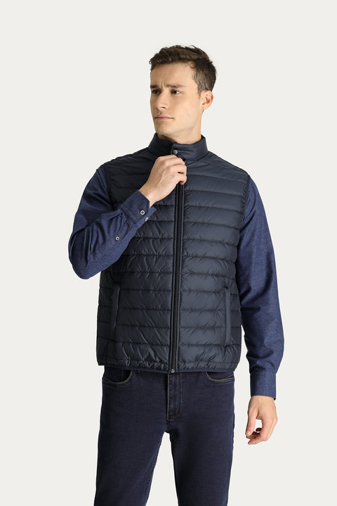 Dark Navy Quilted Padded Sports Vest