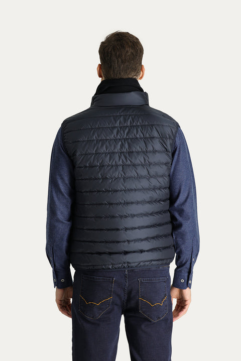 Dark Navy Quilted Padded Sports Vest