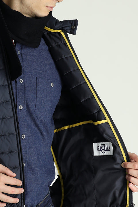 Dark Navy Quilted Padded Sports Vest