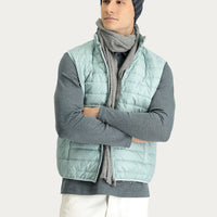 Cloud Blue Quilted Padded Sports Vest