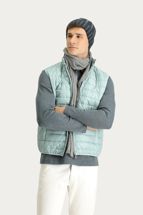 Cloud Blue Quilted Padded Sports Vest