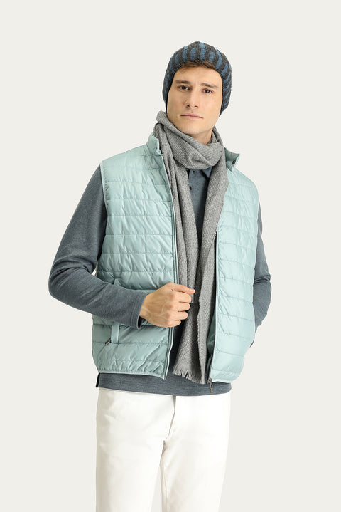 Cloud Blue Quilted Padded Sports Vest