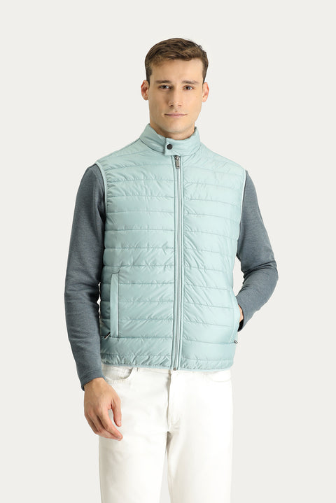 Cloud Blue Quilted Padded Sports Vest