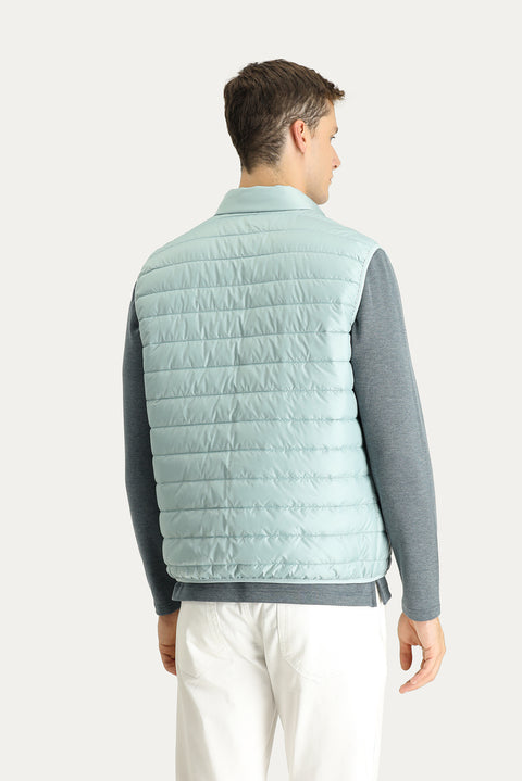 Cloud Blue Quilted Padded Sports Vest