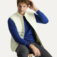 Off-white quilted puffer sports vest