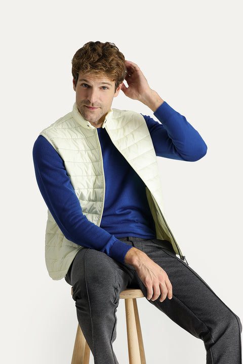 Off-white quilted puffer sports vest