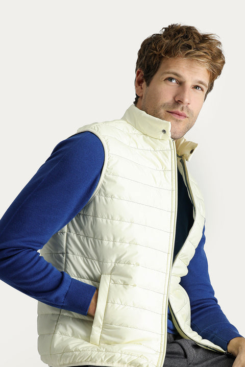 Off-white quilted puffer sports vest