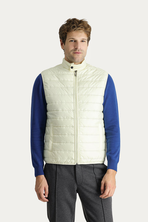 Off-white quilted puffer sports vest