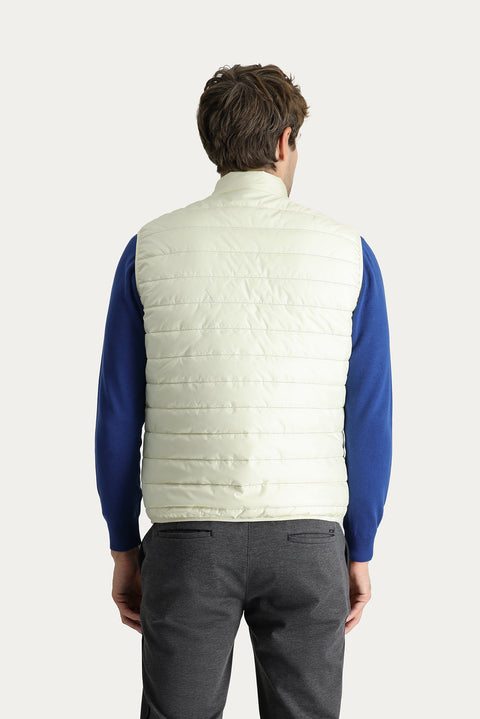 Off-white quilted puffer sports vest