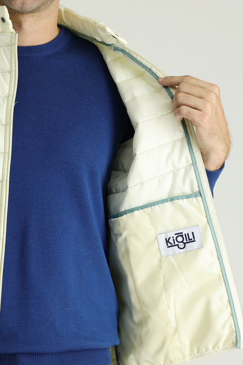 Off-white quilted puffer sports vest