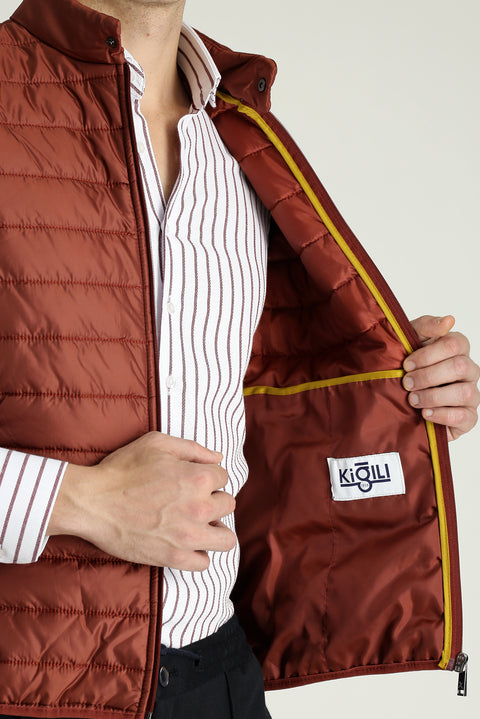 Tile-Style Quilted Inflatable Sports Vest