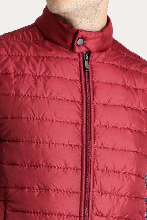 Dark Red Quilted Padded Sports Vest