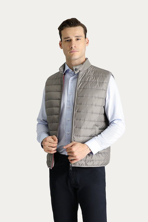 Medium Mink Quilted Padded Sports Vest