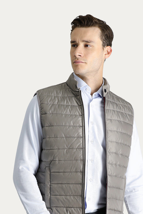 Medium Mink Quilted Padded Sports Vest
