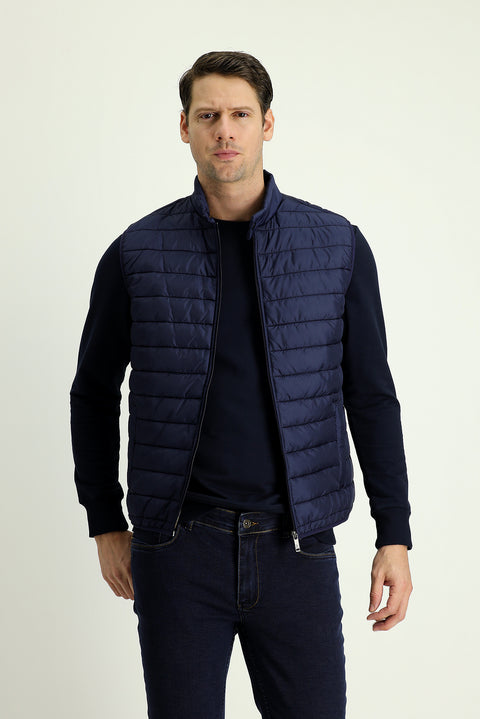 Dark Navy Quilted Puffer Vest