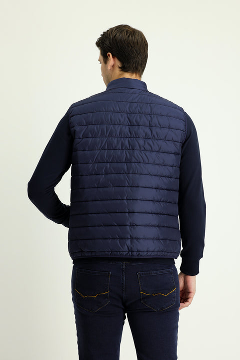 Dark Navy Quilted Puffer Vest