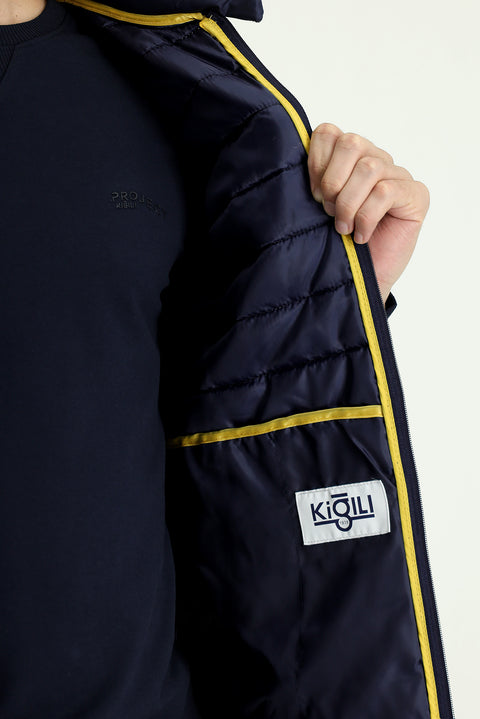 Dark Navy Quilted Puffer Vest