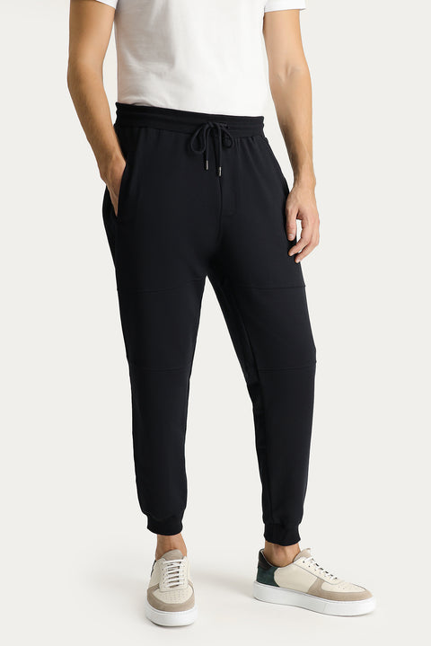 Dark Navy Slim Fit Cotton Sweatpants