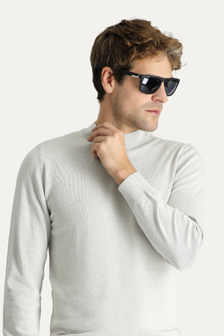  Taş Yarım Balıkçı Yaka Slim Fit Dar Kesim Pamuklu Triko Kazak
