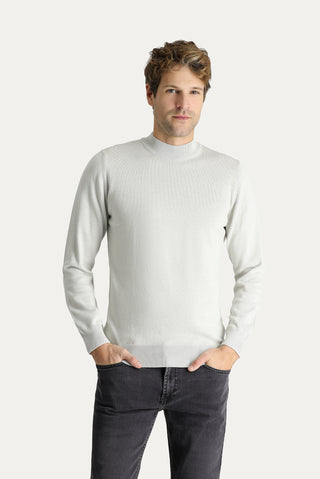  Taş Yarım Balıkçı Yaka Slim Fit Dar Kesim Pamuklu Triko Kazak