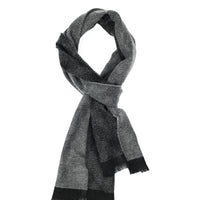 Black Double-Sided Patterned Scarf