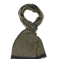 Dark Brown Patterned Scarf