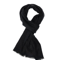 Dark Brown Double-Sided Patterned Scarf