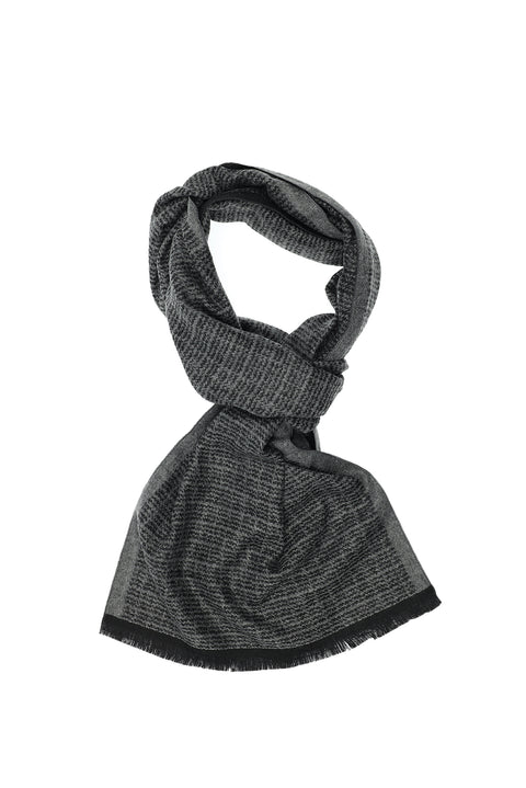 Black Patterned Scarf