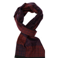 Blue Patterned Scarf