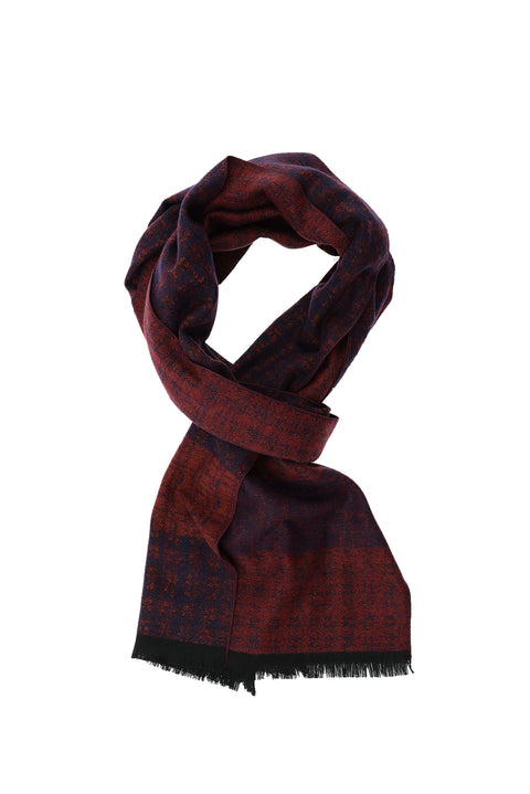 Blue Patterned Scarf