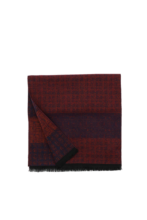 Blue Patterned Scarf