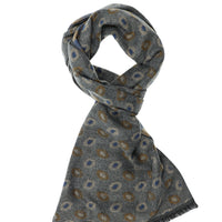 Medium Gray Patterned Scarf