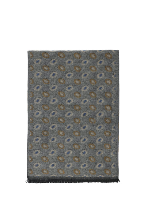 Medium Gray Patterned Scarf