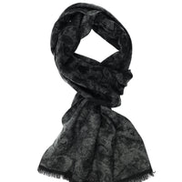 Black Patterned Scarf