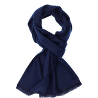 Dark Navy Plain Scarf