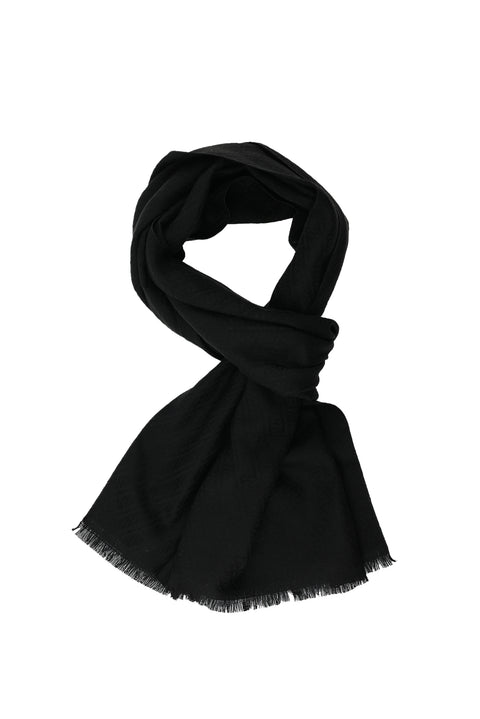 Black Patterned Scarf