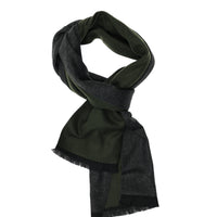 Dark Green Double-Sided Plain Weft