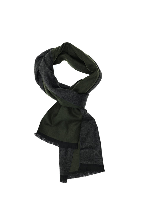 Dark Green Double-Sided Plain Weft