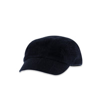 Dark Anthracite Plaid Wool Cap