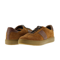 Dark Brown Leather Sneaker Shoes