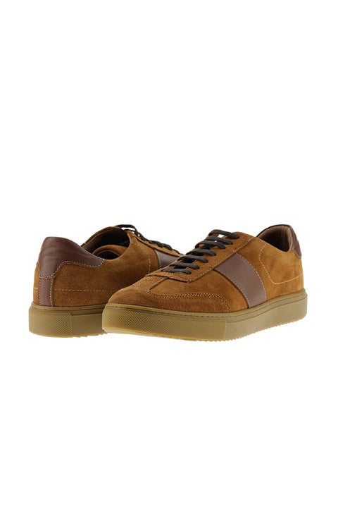 Dark Brown Leather Sneaker Shoes