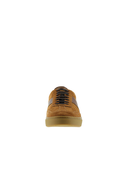 Dark Brown Leather Sneaker Shoes