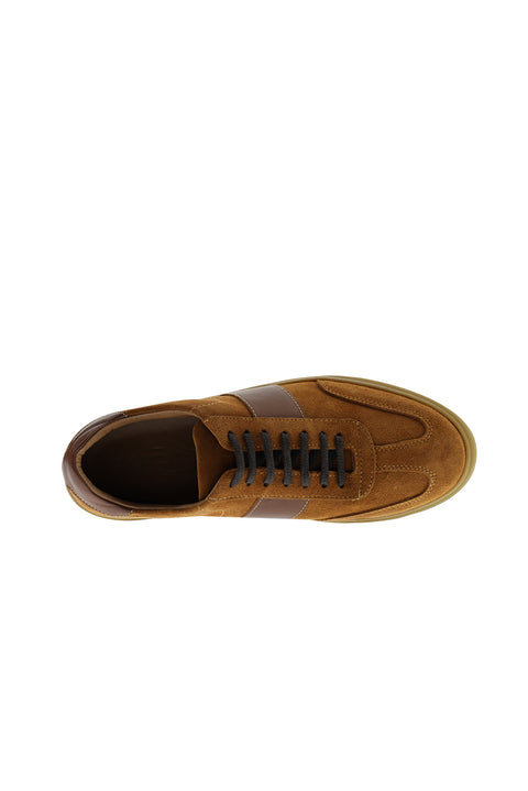 Dark Brown Leather Sneaker Shoes
