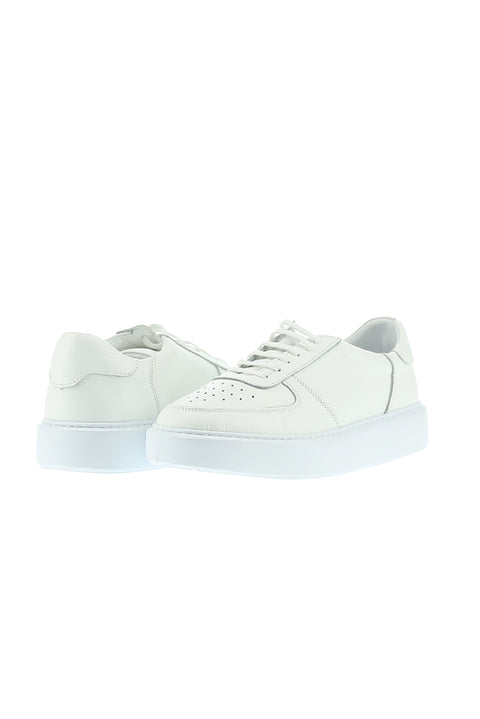 White Leather Sneaker Shoes